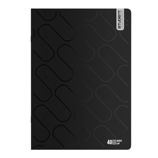 Füzet vonalas ICO Student Black Prémium A/4 40 lapos