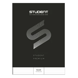 Füzet vonalas ICO Student Black Prémium A/4 80 lapos