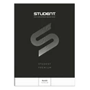 Füzet vonalas ICO Student Black Prémium A/4 80 lapos
