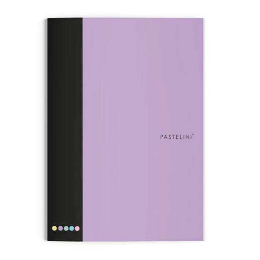 Füzet vonalas PASTELINI 444 A/4 40 lapos extra kapcsos lila
