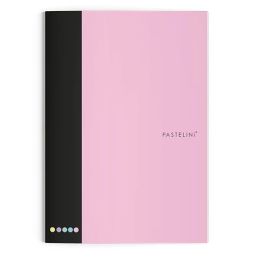 Füzet vonalas PASTELINI 444 A/4 40 lapos extra kapcsos pink