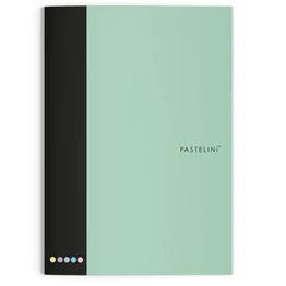 Füzet vonalas PASTELINI 444 A/4 40 lapos extra kapcsos zöld