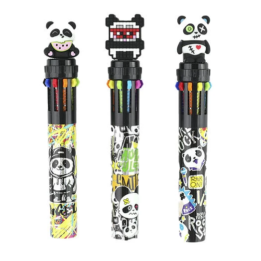 Golyóstoll NEBULO 0,7 mm 10 színű Panda