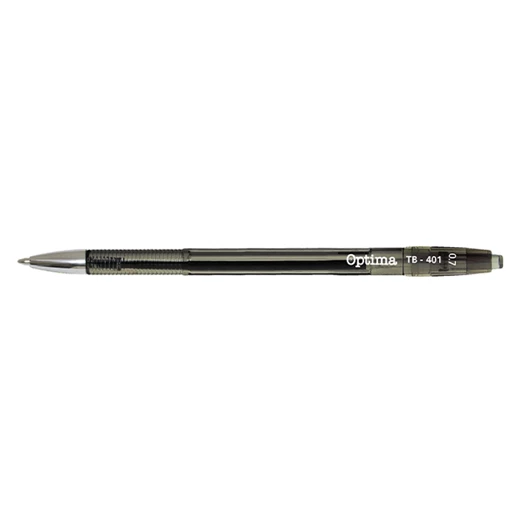 Golyóstoll OPTIMA nyomógombos TB 401 0,7 mm fekete