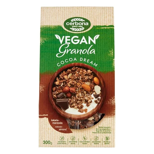 Granola CERBONA Vegán kakaós-mandulás 300g