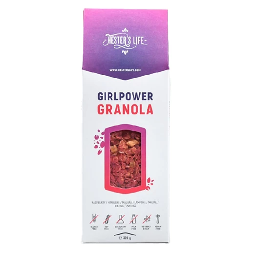 Granola HESTER’S Girlpower málnás 320g