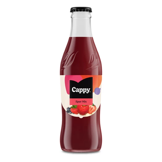 Gyümölcslé CAPPY Eper 35% üveges 0,25L DRS