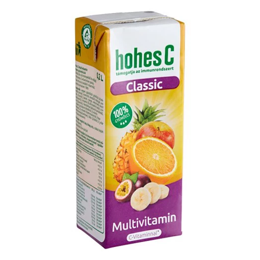 Gyümölcslé HOHES C Multivitamin 100% 0,2L