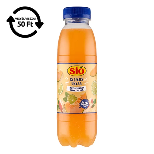 Gyümölcslé SIÓ CitrusFriss Sárgadinnye-lime-alma 11% 0,4L DRS