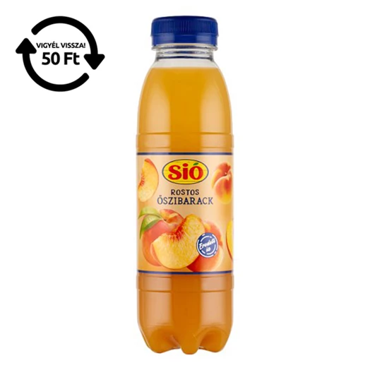 Gyümölcslé SIÓ Rostos Őszibarack 20% 0,4L DRS