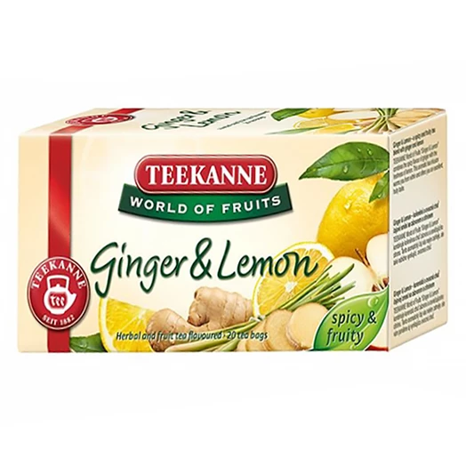 Gyümölcstea TEEKANNE World of Fruits gyömbér-citrom 20x2,5gr