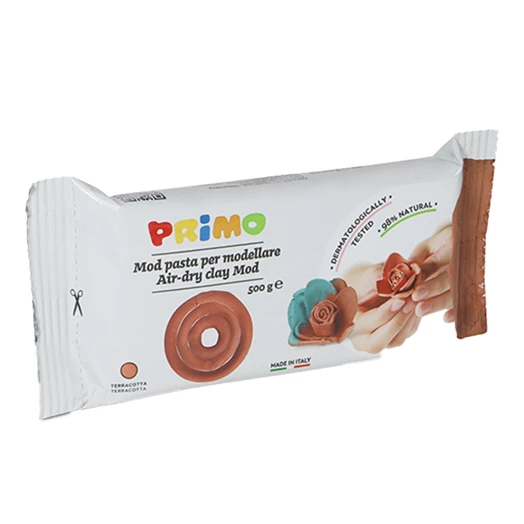 Gyurma PRIMO modellező gyurma levegőre száradó 500 gr terracotta