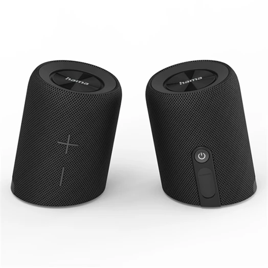 Hangszóró HAMA Twin 2.0 Bluetooth 20W vízálló fekete