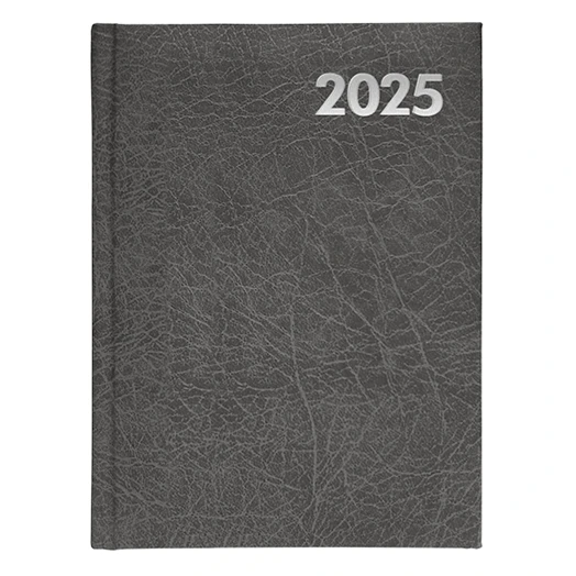 Határidőnapló ALISCA A/5 napi fehér lapos szürke 2026.