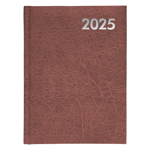 Határidőnapló ALISCA B/5 heti fehér lapos bordó 2026.