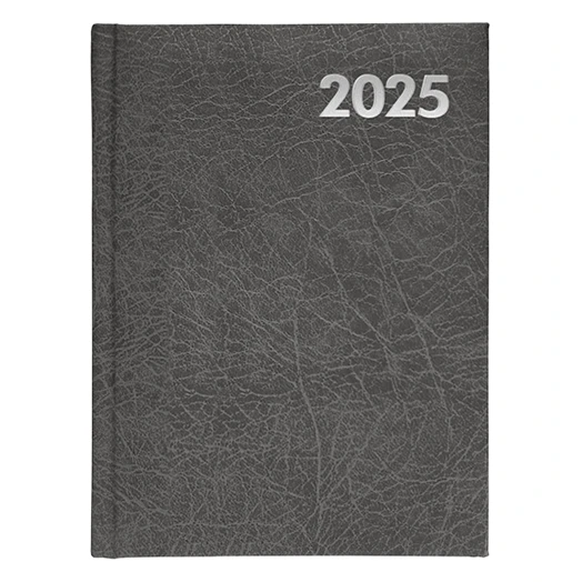 Határidőnapló ALISCA B/5 napi fehér lapos szürke 2026.