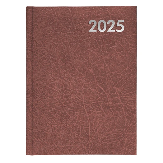 Határidőnapló ALISCA B/6 heti fehér lapos bordó 2026.