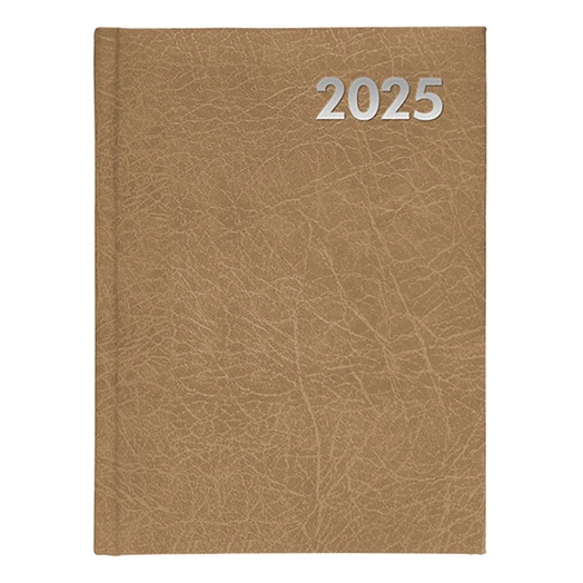 Határidőnapló ALISCA B/6 napi fehér lapos barna 2026.