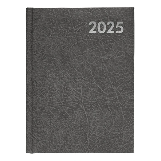 Határidőnapló ALISCA B/6 napi fehér lapos szürke 2026.