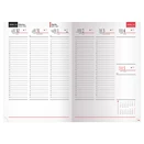 Határidőnapló REALSYSTEM Standard B/5 heti fehér lapos kék 2026.
