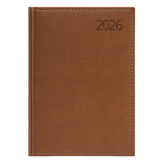 Határidőnapló TOPTIMER Business B011 B/5 heti sárga lapos barna 2026.