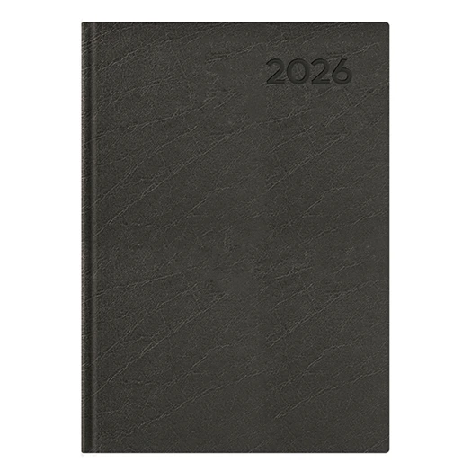 Határidőnapló TOPTIMER Economy E011 B/5 heti fehér lapos fekete 2026.