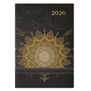 Határidőnapló TOPTIMER Joy J021 A/5 napi fehér lapos Mandala metál 2026.