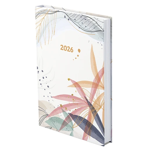 Határidőnapló TOPTIMER Joy J022 B/6 napi fehér lapos Modern metál 2026.