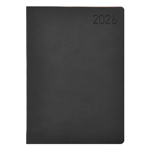 Határidőnapló TOPTIMER Madeira M011 B/5 heti fehér lapos fekete-bordó 2026.