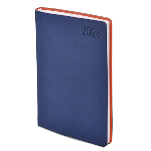 Határidőnapló TOPTIMER Madeira M011 B/5 heti fehér lapos kék-narancs2026.