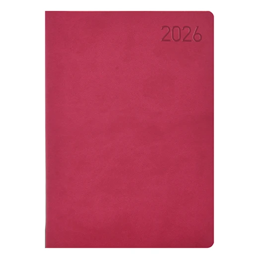 Határidőnapló TOPTIMER Madeira M011 B/5 heti fehér lapos rózsa-lila 2026.