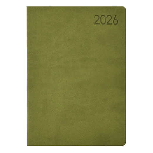Határidőnapló TOPTIMER Madeira M011 B/5 heti fehér lapos zöld-zöld 2026.