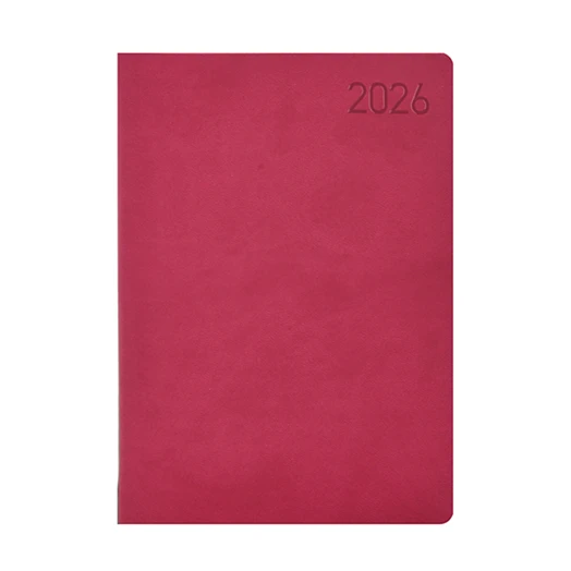 Határidőnapló TOPTIMER Madeira M021 A/5 napi fehér lapos rózsa-lila 2026.