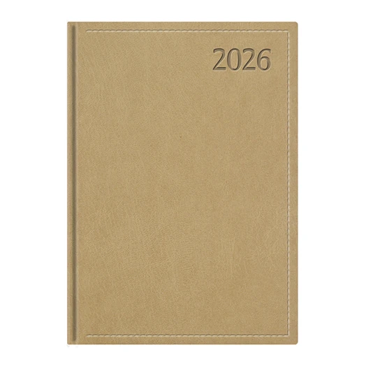 Határidőnapló TOPTIMER Traditional T011 B/5 heti fehér lapos bézs 2026.