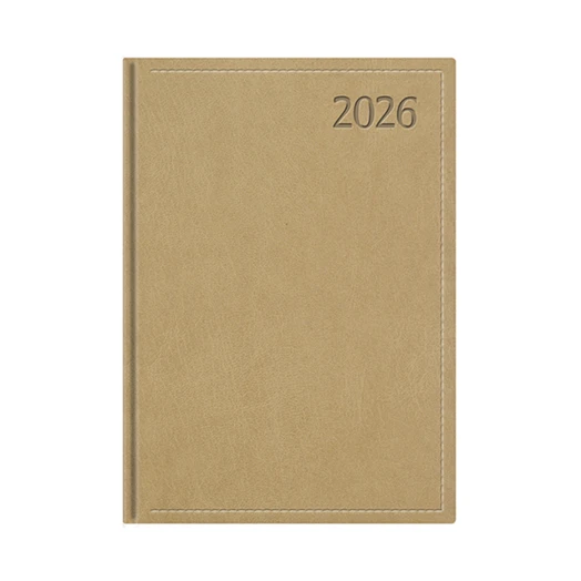 Határidőnapló TOPTIMER Traditional T012 B/6 heti fehér lapos bézs 2026.
