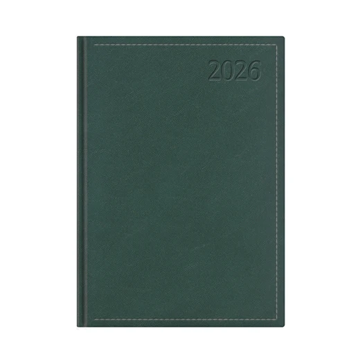 Határidőnapló TOPTIMER Traditional T012 B/6 heti fehér lapos zöld 2026.