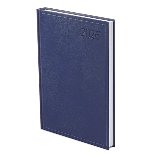 Határidőnapló TOPTIMER Traditional T015 A/5 heti fehér lapos kék 2026.
