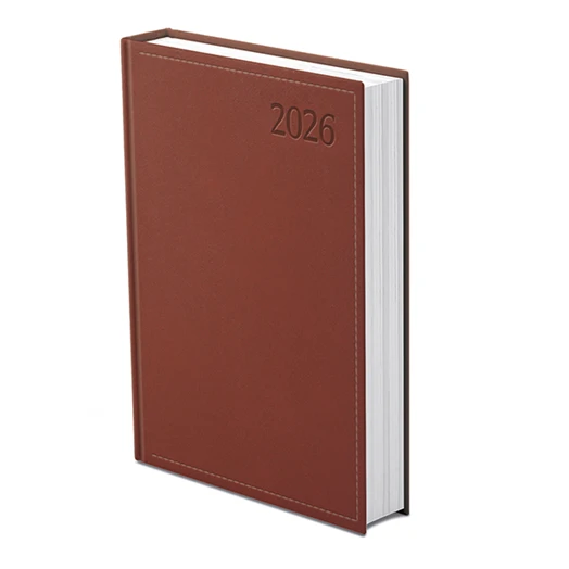 Határidőnapló TOPTIMER Traditional T020 B/5 napi fehér lapos bordó 2026.