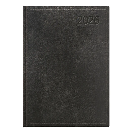 Határidőnapló TOPTIMER Traditional T021 A/5 napi fehér lapos fekete 2026.