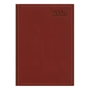 Határidőnapló TOPTIMER Traditional T022 B/6 napi fehér lapos bordó 2026.