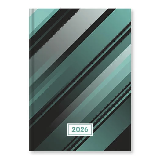 Határidőnapló VECTRALINE Csíkos A/5 heti fehér lapos 2026.