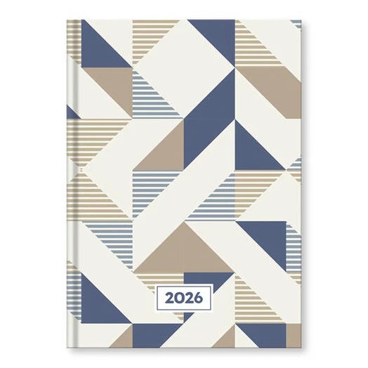 Határidőnapló VECTRALINE Geometria A/5 heti fehér lapos 2026.