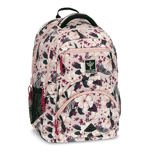 Hátizsák ARS UNA ergonomikus 27L Flowery Pink