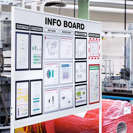 Infokeret DURABLE Duraframe A/4 mágneses sötétkék