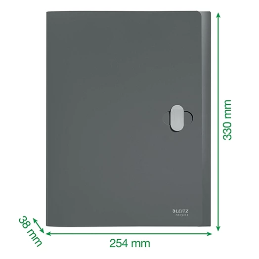 Iratvédő mappa LEITZ Recycle Jumbo A/4 38mm PP piros