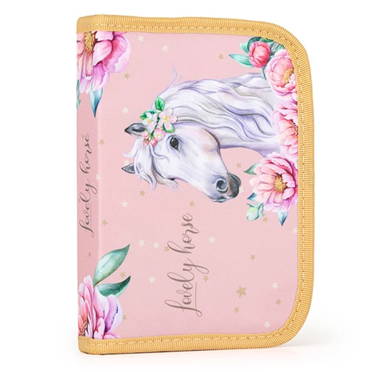 Iskolatáska szett OXY Premium Light 3 részes Horse romantic tolltartóval és tornazsákkal
