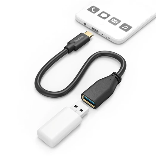 Kábel HAMA USB Type-C/USB 3.0 0,15m