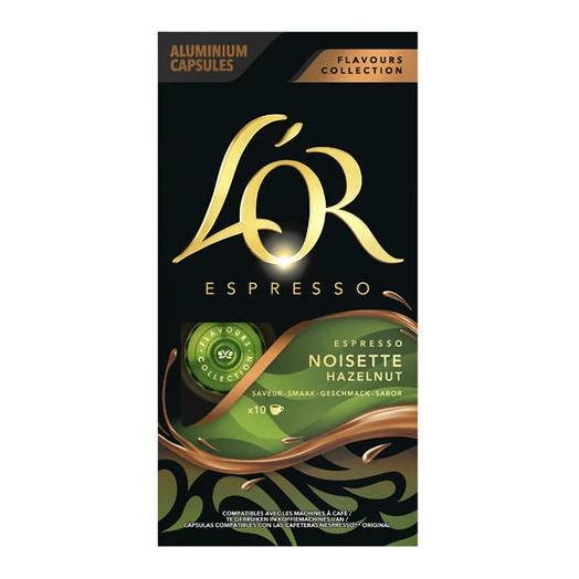 Kávékapszula L`OR Mogyorós Nespresso kompatibilis 10 kapszula/doboz