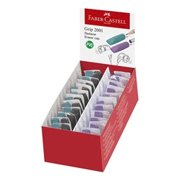Kupakradír FABER-CASTELL Grip 2001 40x10mm 2 darabos fekete/óceánkék rózsaszín/lila színek