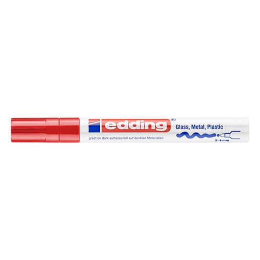 Lakkmarker EDDING 750 2-4mm piros